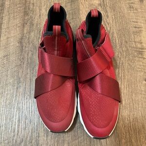 Sorel Kinetic Red Sneakers with Black and White Sole